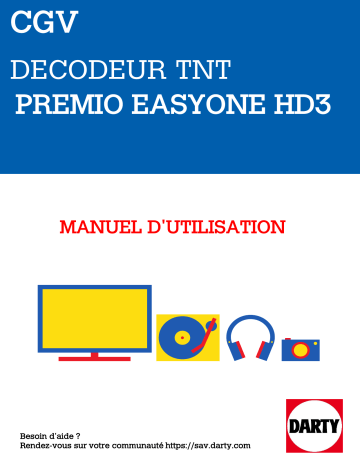 PREMIO EASYONE HD 2 | CGV ESAT HD-W4 Manuel du propriétaire | Fixfr