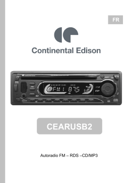 CONTINENTAL EDISON CEARUSB2 Manuel du propriétaire