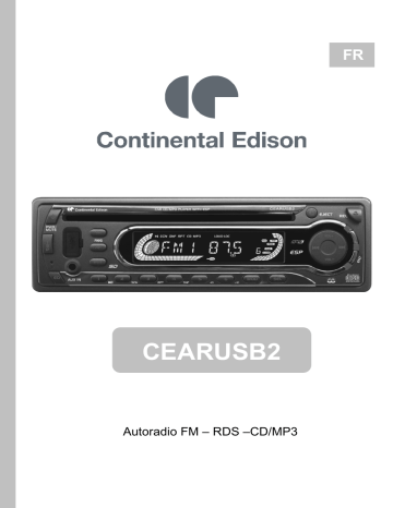 CONTINENTAL EDISON CEARUSB2 Manuel du propriétaire | Fixfr