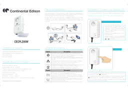 CONTINENTAL EDISON CECPL200W Manuel du propriétaire