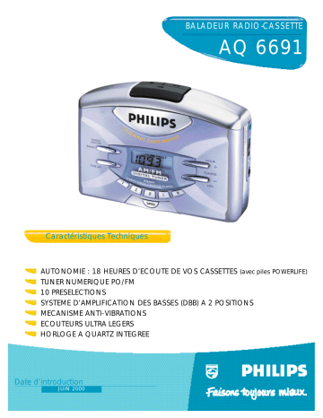 Philips AQ6691 Manuel du propriétaire | Fixfr