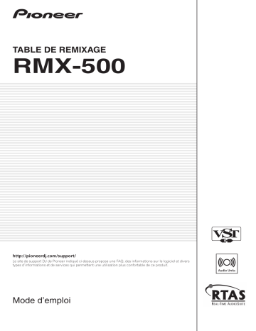 Pioneer RMX-500 Manuel du propriétaire | Fixfr