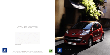 Peugeot 107 Manuel du propriétaire | Fixfr