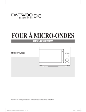 KOC-9COTBM | Daewoo KOG8A6K Manuel du propriétaire | Fixfr