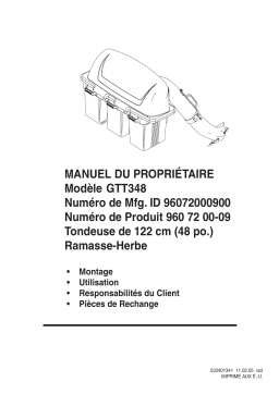 Poulan GTT348 Manuel du propriétaire