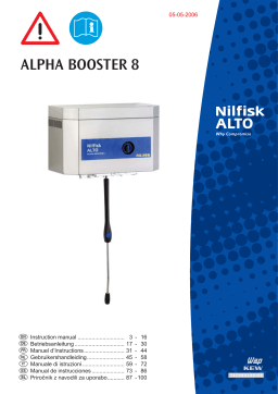 Nilfisk ALPHA BOOSTER 8 Manuel du propriétaire