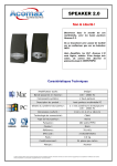 ACOMAX HAUT-PARLEURS MULTIMEDIA Manuel du propri&eacute;taire