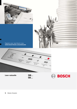 Bosch SMI46IW03ESMI46MS03ESMI46CS01ESMI46GS01E Manuel du propriétaire