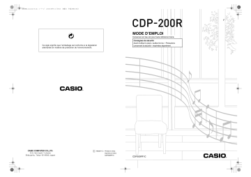 Casio CDP-200R Manuel du propriétaire | Fixfr