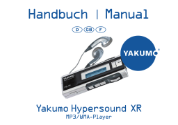 YAKUMO HYPERSOUND XR Manuel du propriétaire