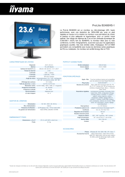 iiyama PROLITE B2480HS Manuel du propriétaire