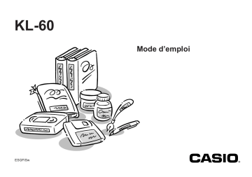 Casio KL-60 Manuel du propriétaire | Fixfr