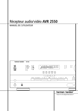 Harman Kardon AVR 2550 Manuel du propriétaire