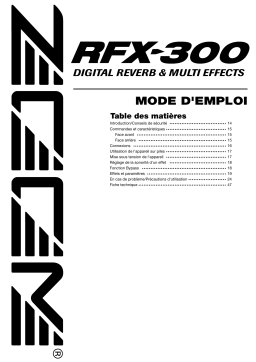 Zoom RFX-300 Manuel du propriétaire