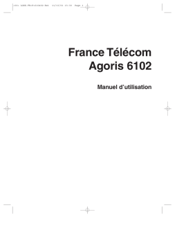 FRANCE TELECOM AGORIS 6102 Manuel du propriétaire