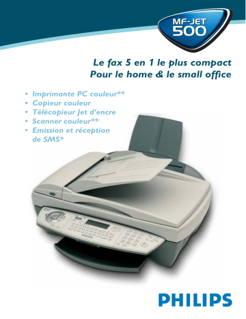 Sagem PHILIPS MF-JET 500 Manuel du propriétaire | Fixfr