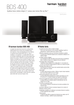 Harman Kardon BDS 400 Manuel du propriétaire