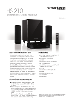 Harman Kardon HS 210 Manuel du propriétaire