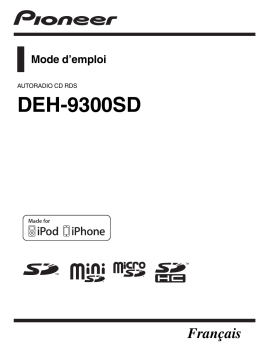 Pioneer DEH-9300SD Manuel du propriétaire