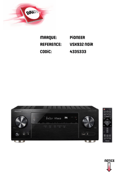 Pioneer VSX-S520D Manuel du propriétaire