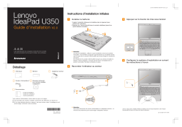 Lenovo IdeaPad U350 Manuel du propriétaire