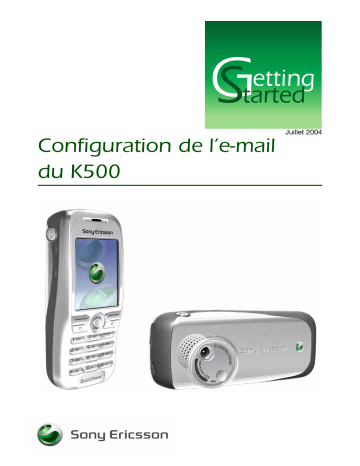 Sony Ericsson K500I Manuel du propriétaire | Fixfr