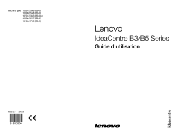 Lenovo IDEACENTRE B540 VDX9GFR Manuel du propriétaire