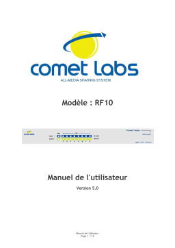 Comet Labs RF10 Manuel du propriétaire