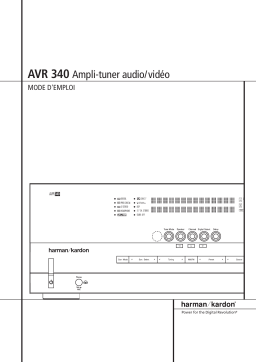 Harman Kardon AVR 340 Manuel du propriétaire