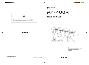 Casio PX-400R Manuel du propriétaire | Fixfr