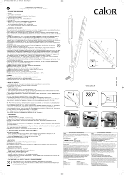 CALOR LISS AND CURL PRO SF 6150 Manuel du propriétaire