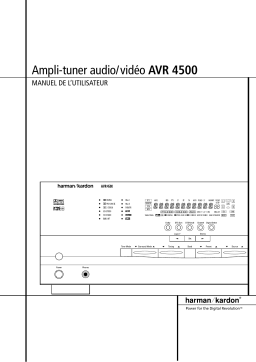 Harman Kardon AVR 4500 Manuel du propriétaire