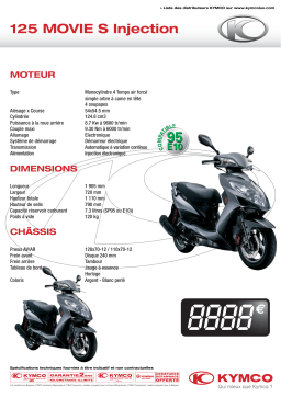 KYMCO 125 MOVIE S INJECTION Manuel du propriétaire