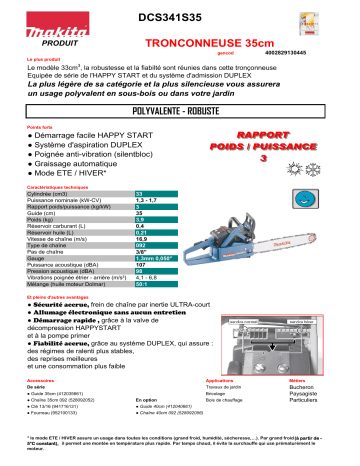 Dolmar DCS341S35 Manuel du propriétaire | Fixfr