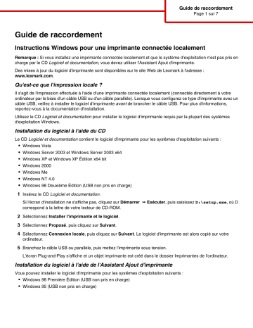 Lexmark C935 Manuel du propriétaire | Fixfr