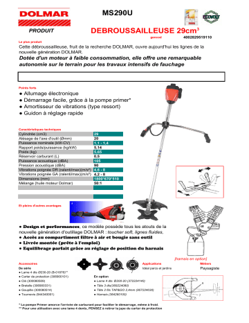 Dolmar MS290U Manuel du propriétaire | Fixfr