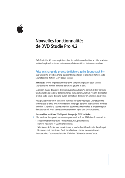 Apple DVD STUDIO PRO 4.2 Manuel du propriétaire