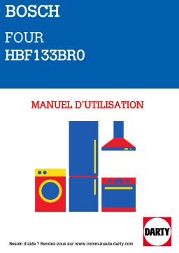 Bosch HBF133BR0 Manuel du propriétaire
