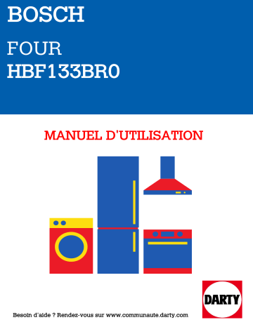 Bosch HBF133BR0 Manuel du propriétaire | Fixfr