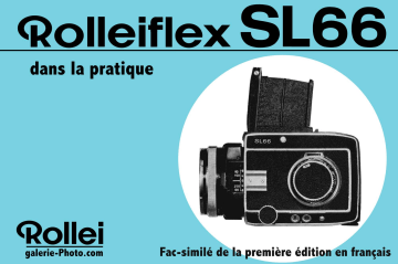 Rollei Rolleiflex SL66 Manuel utilisateur | Fixfr