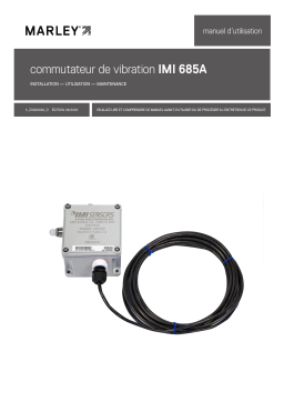 SPX Cooling Technologies IMI 685A Vibration Switch Manuel utilisateur