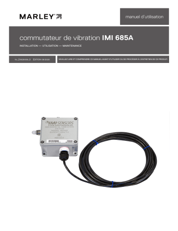 SPX Cooling Technologies IMI 685A Vibration Switch Manuel utilisateur | Fixfr