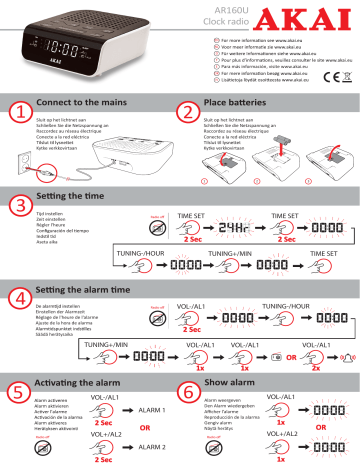 Akai AR160U Manuel du propriétaire | Fixfr