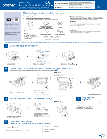 Brother MFC-J5320DW Manuel du propriétaire | Fixfr