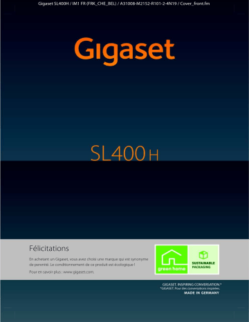 Siemens Gigaset SL400H Manuel du propriétaire | Fixfr