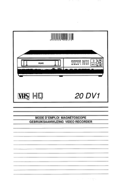 Philips 20dv1 Manuel du propriétaire