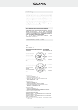 Rodania 26106 - TR10 Manuel du propriétaire