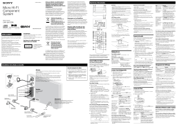 Sony CMT-CPZ2 Manuel du propriétaire