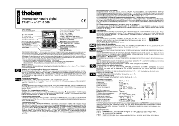 THEBEN TR 611 Manuel du propriétaire | Fixfr