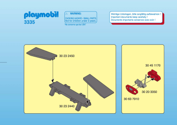 Playmobil 3335 Manuel du propriétaire | Fixfr